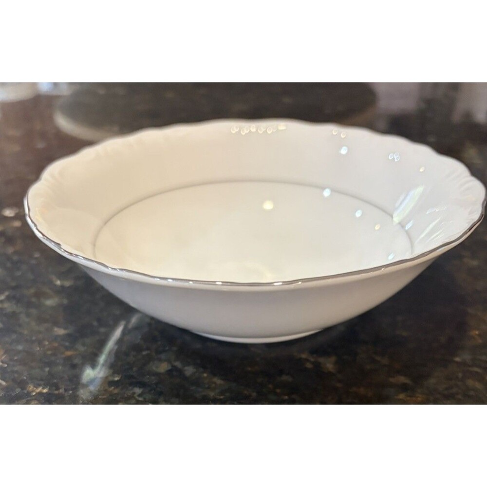 Bowl - 6” With Platinum Trim Diameter Harmony House Nora